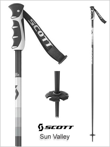 Scott Sports: Unisex Ski Poles - Sun Valley Black 1 Scott Sports: Unisex Ski Poles - Sun Valley Black
