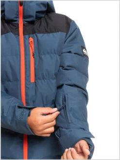 Quiksilver: The Edge Jacket - Insignia Blue (ages 8 - 16) -Ski Gear Store TheEdge blue4