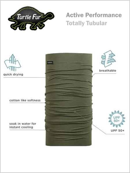 Turtle Fur: Turtle Fur Active Performance - Totally Tubular Lite OD Green 2 Turtle Fur: Turtle Fur Active Performance - Totally Tubular Lite OD Green - Image 2