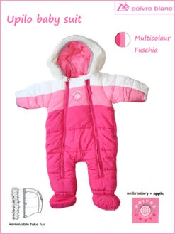 Poivre Blanc: 3 Or 6 Months: Upilo Baby Suit - Goose Down.
