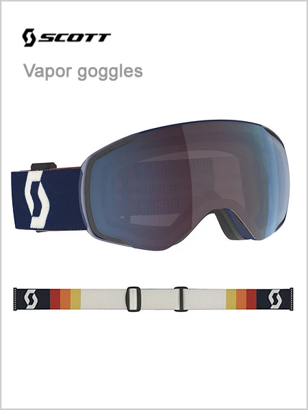 Scott Sports: Vapor Goggles Retro Blue - Enhancer Blue Chrome Lens 1 Scott Sports: Vapor Goggles Retro Blue - Enhancer Blue Chrome Lens