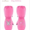 Poivre Blanc: Child: Girl's Fever Pink Long Mittens (age 4-8)