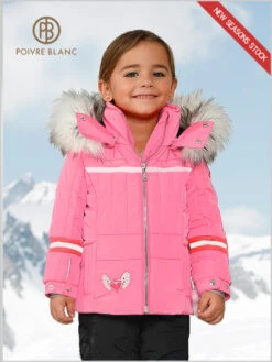 Poivre Blanc: Girls Harriett Ski Jacket - Glory Pink