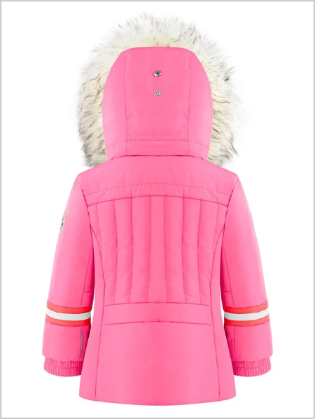 Poivre Blanc: Girls Harriett Ski Jacket - Glory Pink 3 Poivre Blanc: Girls Harriett Ski Jacket - Glory Pink - Image 3