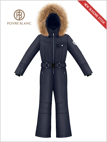 Poivre Blanc: Girls Leonie One-piece Suit - Gothic Blue (ages 14-16) 1 Poivre Blanc: Girls Leonie One-piece Suit - Gothic Blue (ages 14-16)