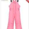 Poivre Blanc: Girls Bib Pant - Glory Pink (ages 4-7)