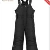 Poivre Blanc: Girls Bib Pant - Black (age 7)