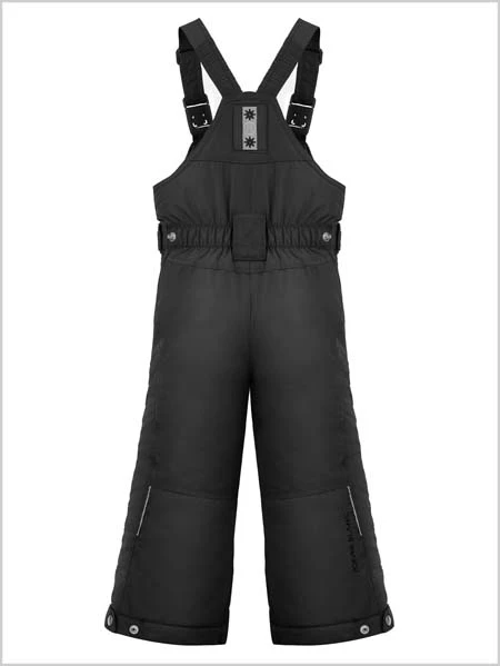 Poivre Blanc: Girls Bib Pant - Black (age 3) 2 Poivre Blanc: Girls Bib Pant - Black (age 3) - Image 2