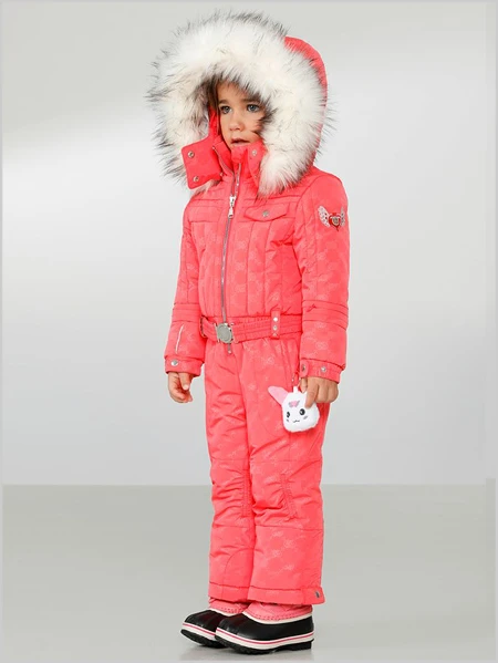 Poivre Blanc: Girls Embo Red One-piece Suit (+ Grow LL System) 2 Poivre Blanc: Girls Embo Red One-piece Suit (+ Grow LL System) - Image 2