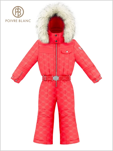 Poivre Blanc: Girls Embo Red One-piece Suit (+ Grow LL System) 4 Poivre Blanc: Girls Embo Red One-piece Suit (+ Grow LL System) - Image 4