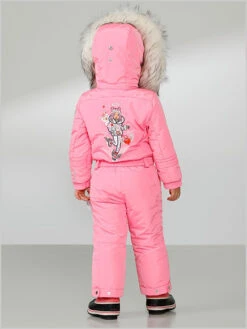 Poivre Blanc: Girls Glory Pink One-piece Suit (+ Grow LL System) -Ski Gear Store W221030BBGL GloryPink4