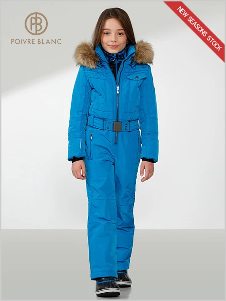 Poivre Blanc: Girls Leonie One-piece Suit - King Blue (ages 8-14) 1 Poivre Blanc: Girls Leonie One-piece Suit - King Blue (ages 8-14)