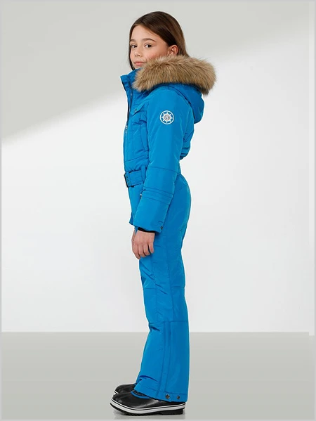 Poivre Blanc: Girls Leonie One-piece Suit - King Blue (ages 8-14) 2 Poivre Blanc: Girls Leonie One-piece Suit - King Blue (ages 8-14) - Image 2