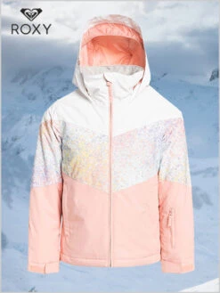 Roxy: Whist Girl Jacket - Bright White Splash