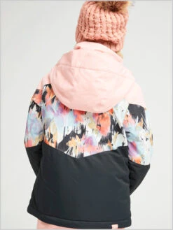 Roxy: Whist Girl Jacket - True Black Tenderness 6 Roxy: Whist Girl Jacket - True Black Tenderness -Ski Gear Store WhistJacket TrueBlack3