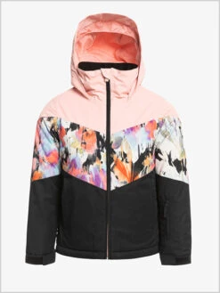 Roxy: Whist Girl Jacket - True Black Tenderness 7 Roxy: Whist Girl Jacket - True Black Tenderness -Ski Gear Store WhistJacket TrueBlack4