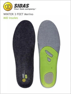 Sidas: Winter 3 Feet Merino - MID Insoles