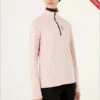Colmar: Womens Half Zip Sweatshirt - Pale Rose