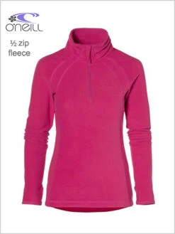 O'Neill: Womens Half Zip Fleece - Framboise Pink (size 14/16)