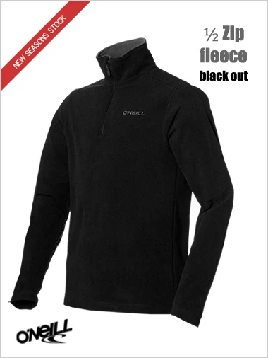 O'Neill: Junior Boys - Half Zip Fleece In Black 1 O'Neill: Junior Boys - Half Zip Fleece In Black