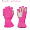 Poivre Blanc: Junior: Girl's Poppy Pink Gloves (age 8-9)