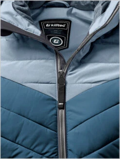 Killtec: Quilted Ski Jacket - Steel Blue (sizes 16-24) 5 Killtec: Quilted Ski Jacket - Steel Blue (sizes 16-24) -Ski Gear Store quiltedJkt steelBlue3