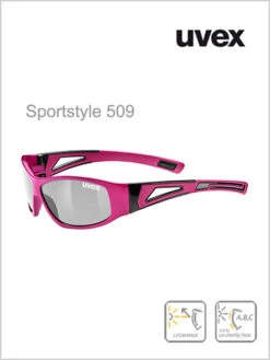 Uvex: Junior - Sportstyle 509 Pink (silver Mirror Lens)